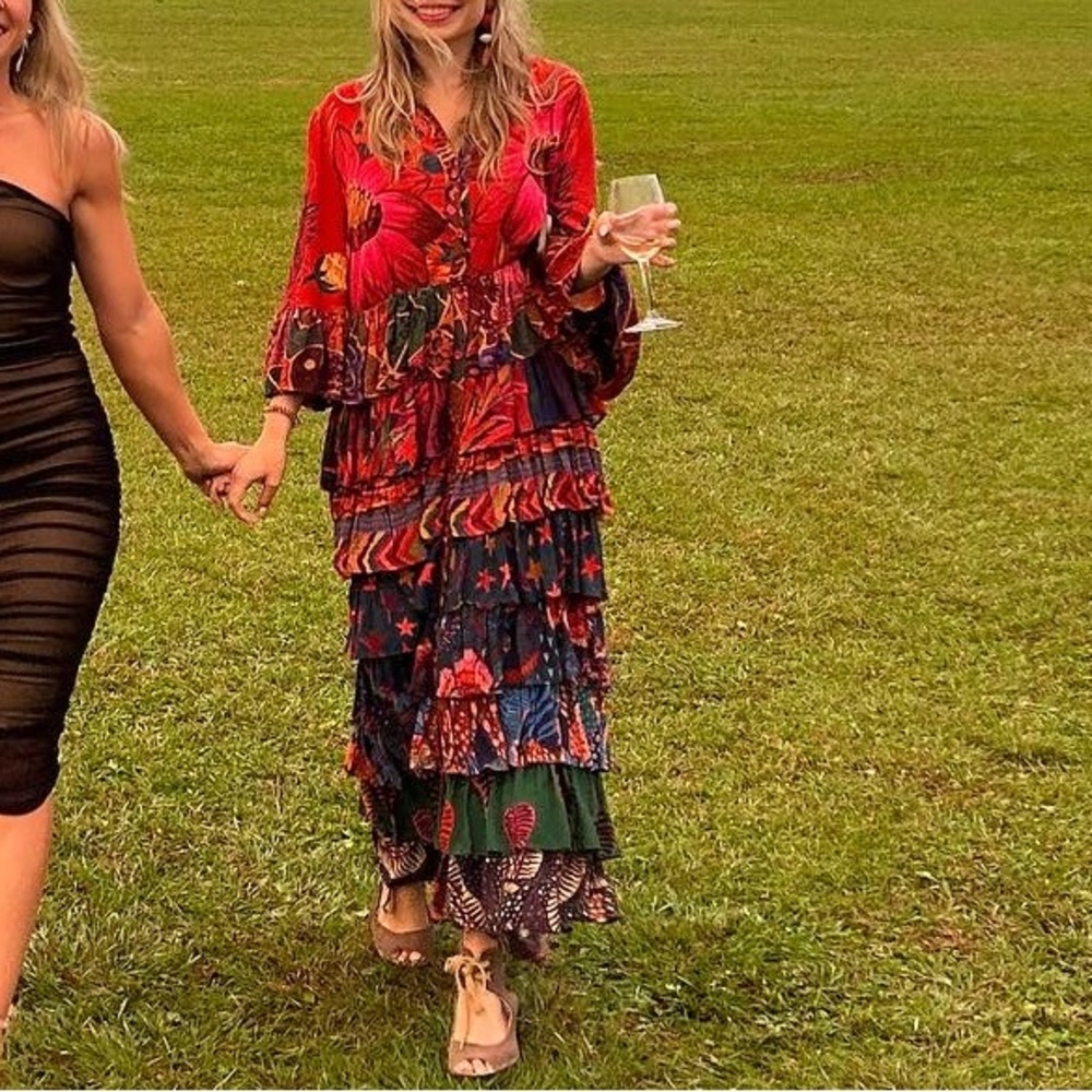 FARM Rio Vibrant Multicolor Maxi Dress - Picture 3 of 3